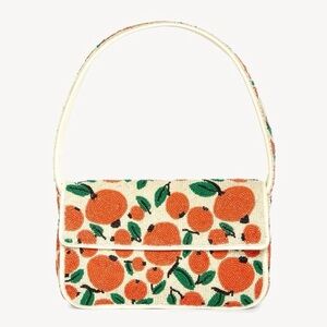 STAUD Oranges Beaded Tommy Bag